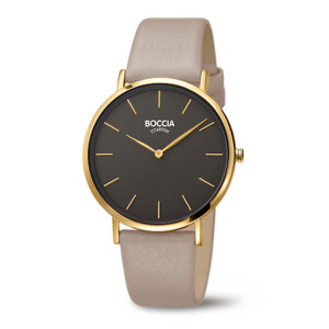 Boccia Classic Damen Uhr Gold Creme 3273-04 Produktbild