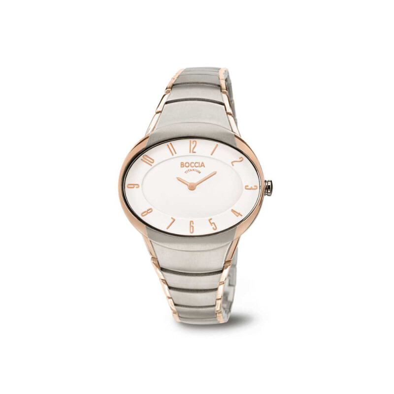Boccia Trend Damen Uhr Silber/Rosé 3165-12 Produktbild