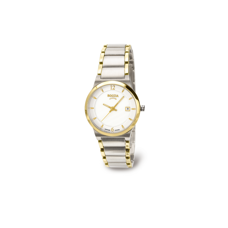 Boccia Style Damen Uhr Silber/Gold 3223-02 Produktbild