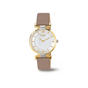 Boccia Dress Damen Uhr Braun/Gold 3238-02 Produktbild