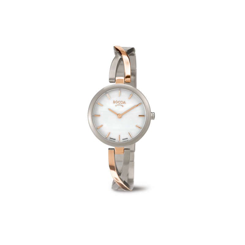 Boccia Dress Damen Uhr Silber/Rosé 3239-02 Produktbild