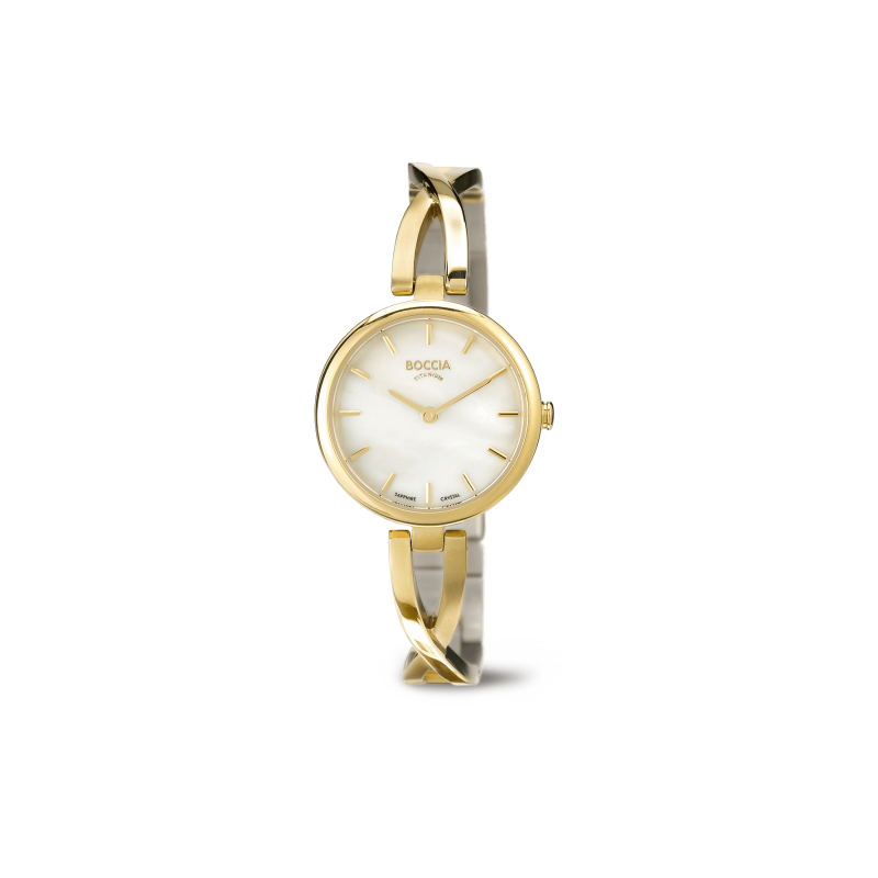Boccia Dress Damen Uhr Gold 3239-03 Produktbild