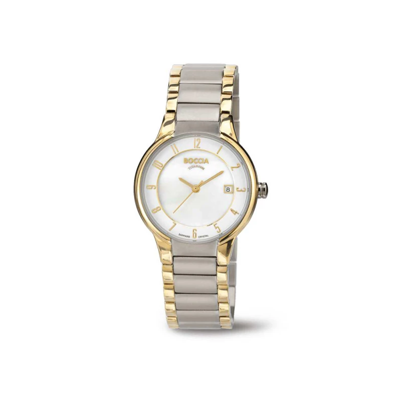 Boccia Titanium Trend Damen Armbanduhr Gold/Silber...