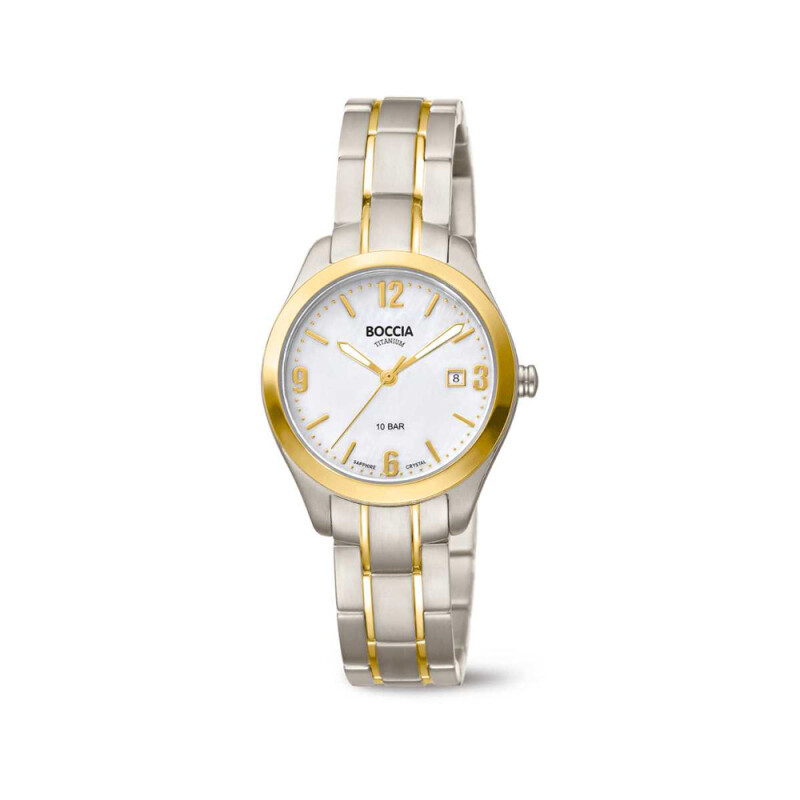 Boccia Titanium Trend Damen Armbanduhr Gold/Silber 3301-02 Produktbild