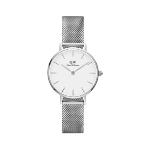 DW | 28MM S/S White PETITE STERLING