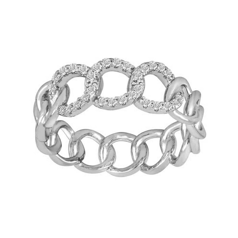 BONDI1 Damenring Sterling Silber 54mm